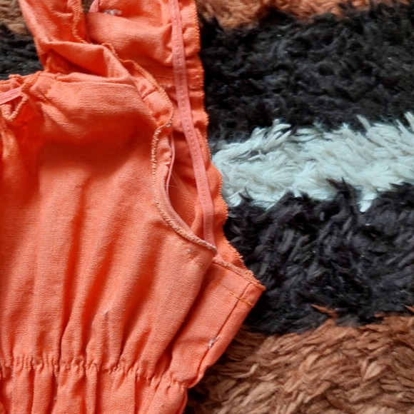 Lisa Says Gah Agatha Tomato Red midi dress size M - Picture 4 of 5